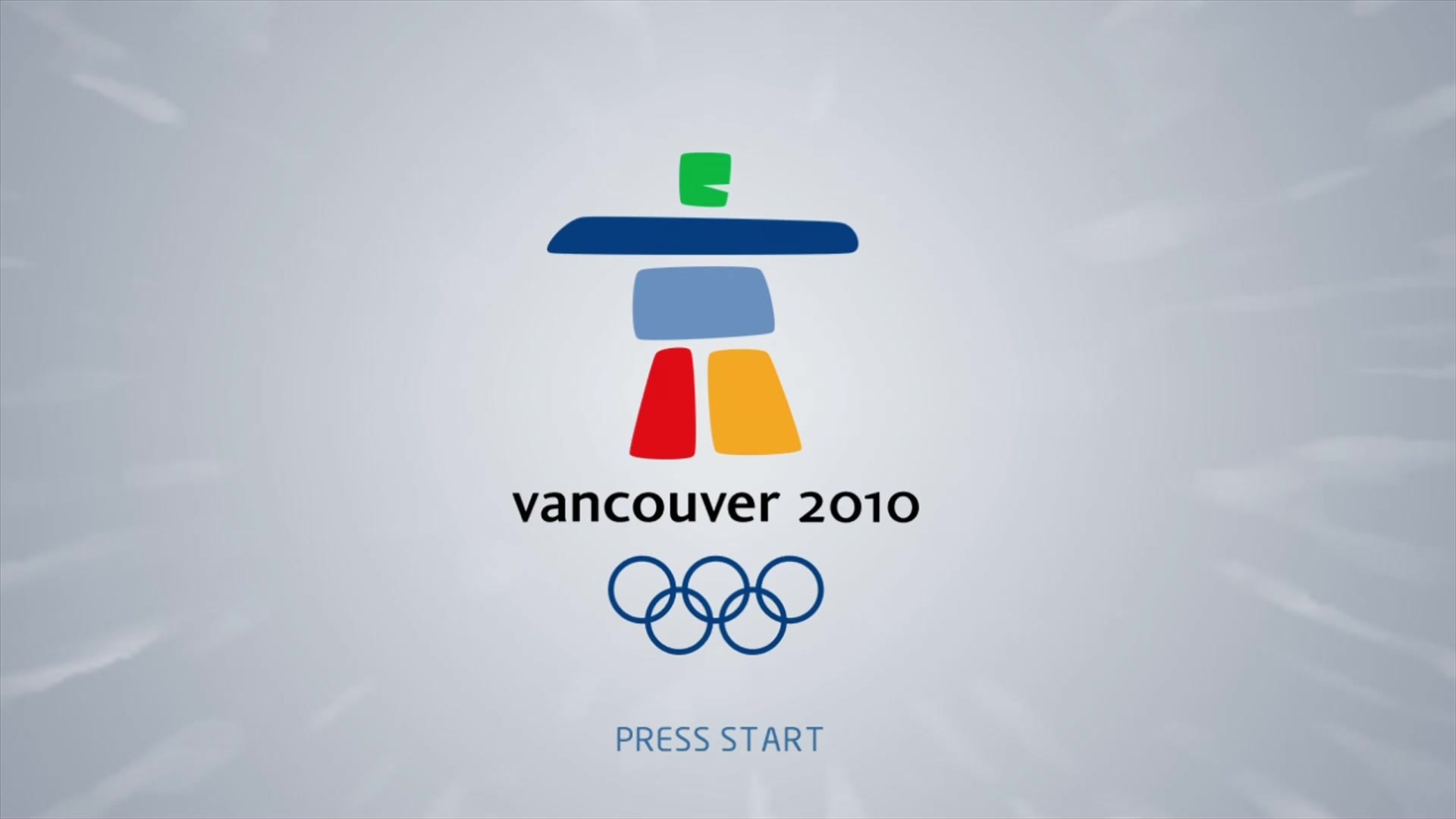 Vancouver 2010 title screen for Xbox 360